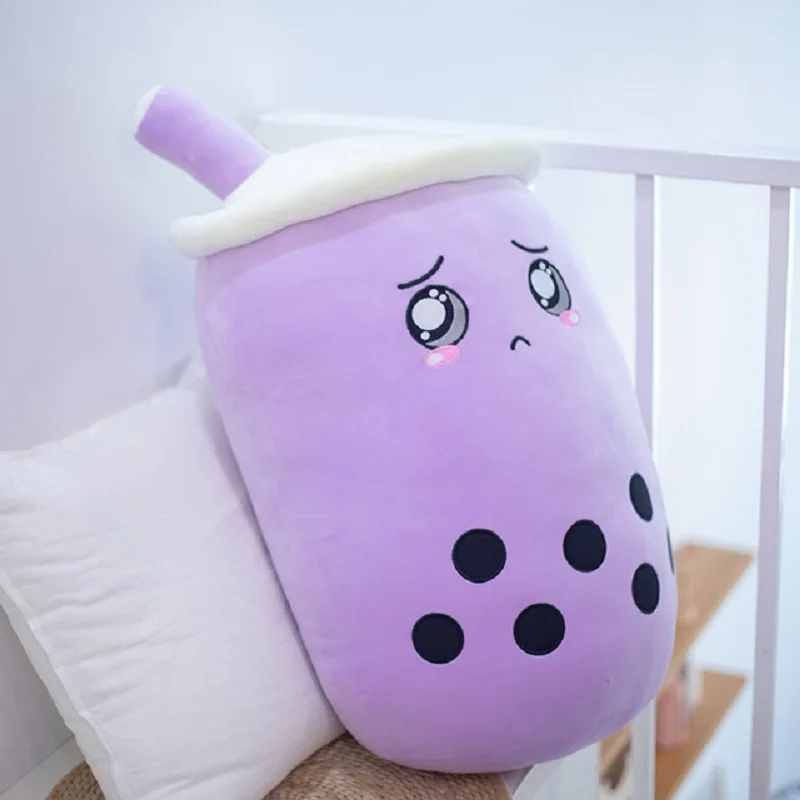 

Cute Boba Tea Cushion Plush Stuffed Soft Pink Strawberry Milk Tea Plush Boba Tea Cup Toy Bubble Tea Pillow Kids Gift