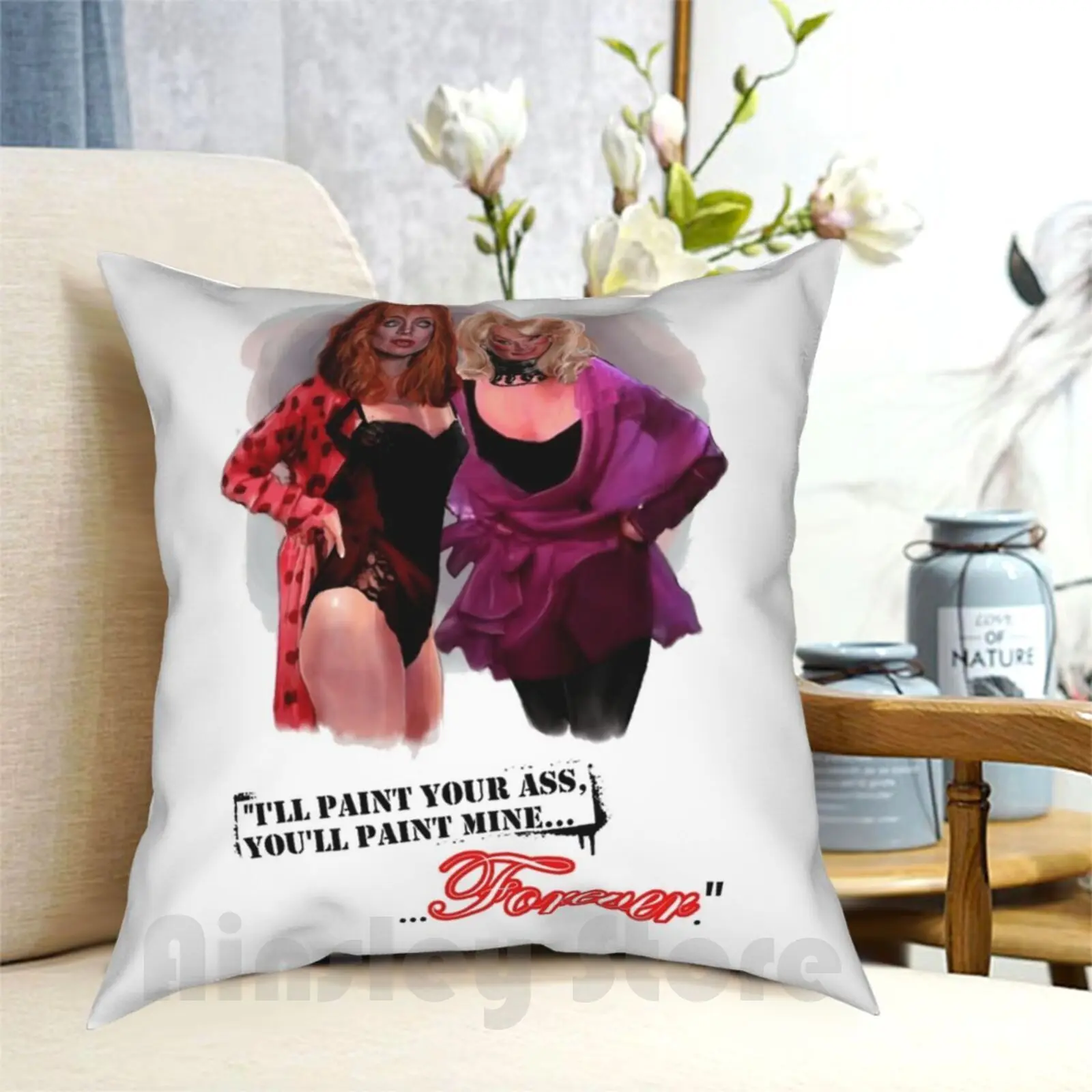 Смерть становится на подушку чехол с принтом домашняя мягкая подушка смерти ее