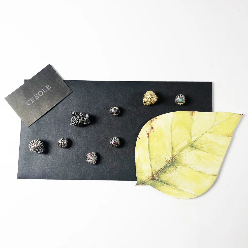 Шарм-бусина с леопардовым принтом кои рыбы цветок быстрые полосы прямой