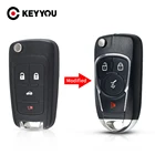 Модифицированный откидной ключ KEYYOU для Chevrolet Cruze, Buick, VAUXHALL, OPEL Insignia Astra J Zafira C Excelle Verano Crosse