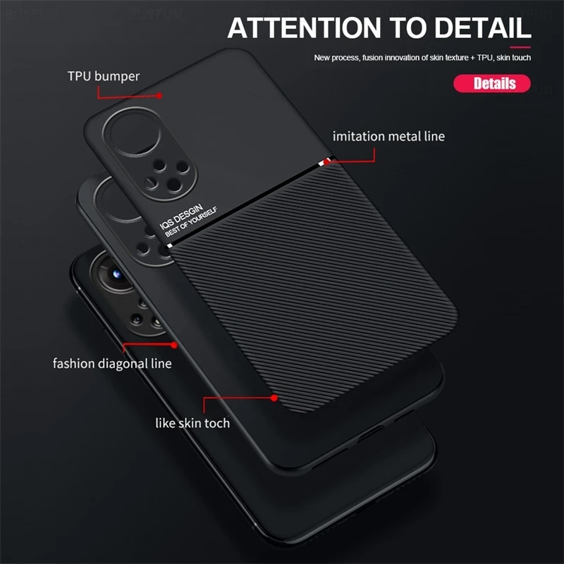 Автомобильный Магнитный кожаный чехол для Honor 50 Honor50 Xonor NAM-LX9 6 57 &quotбампер из ТПУ