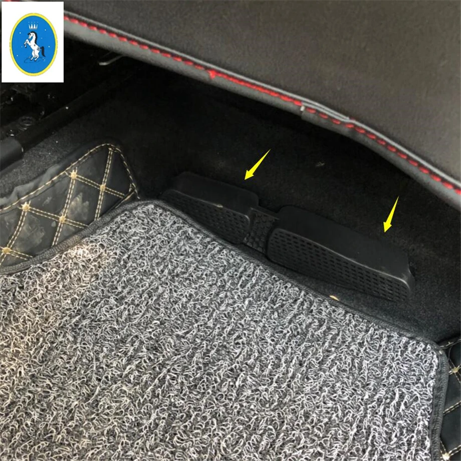 

Yimaautotrims Accessory Seat Under Air AC Duct Vent Outlet Plastic Protective Cover Kit For Volkswagen T-Roc T Roc 2018 - 2021