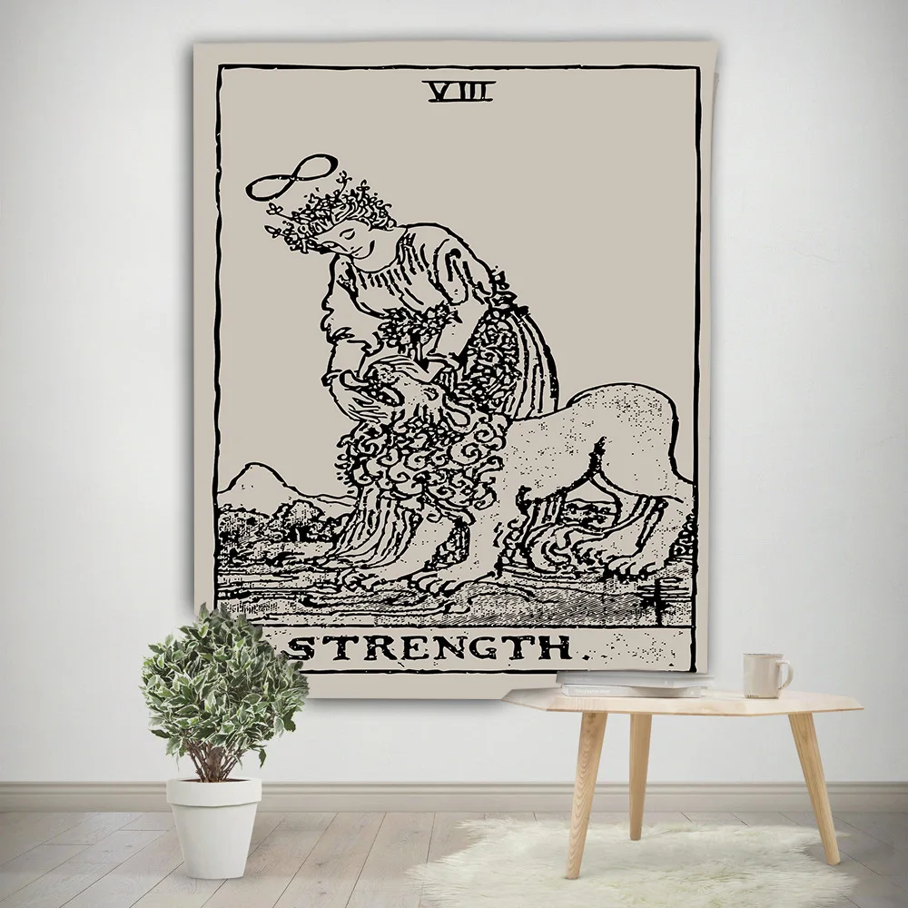 Гобелен с изображением Солнца и Луны Таро настенный гобелен мандалой ковер