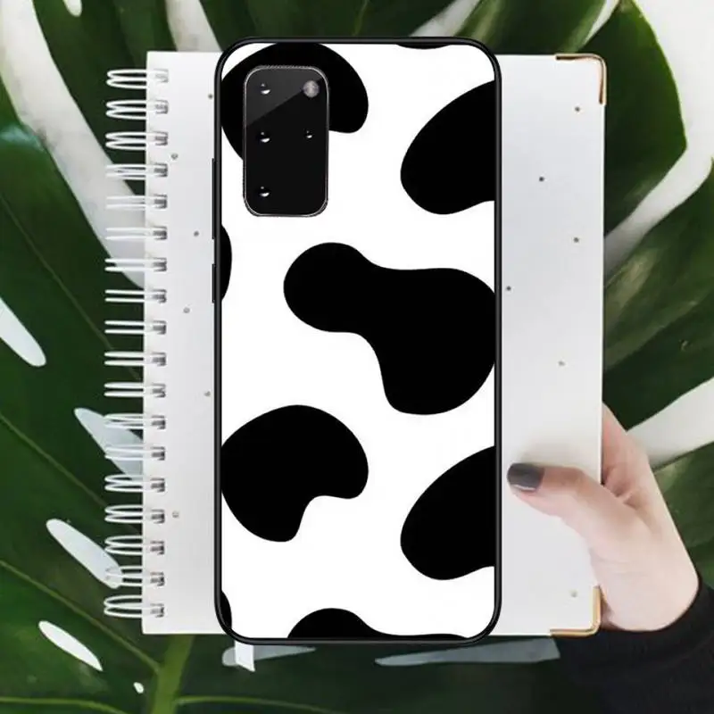 

Milk cow print pattern animal Phone Cases For Samsung galaxy S 9 10 20 A 10 21 30 31 40 50 51 71 s note 20 j 4 2018 plus
