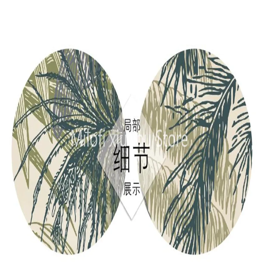 Milofi пользовательские 3d обои тропического леса растений Ретро тропический лес