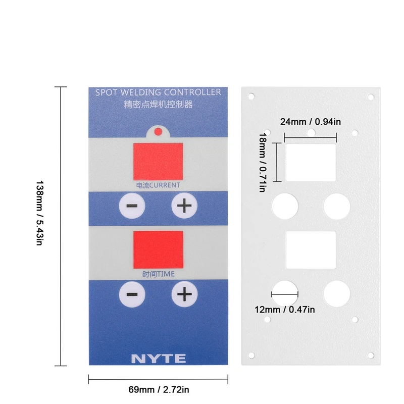 

New NY-D04 1Set Panel Film for Digital Spot Welding Time and Current Controller Spot Welders Tool