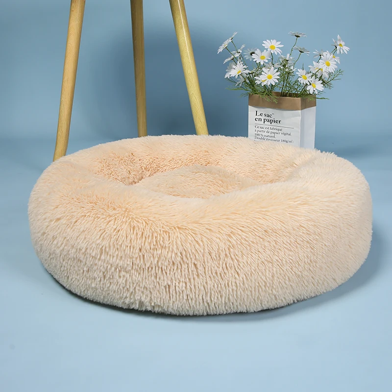 Длинная плюшевая подушка для собаки кровать питомца диван супермягкий пушистый