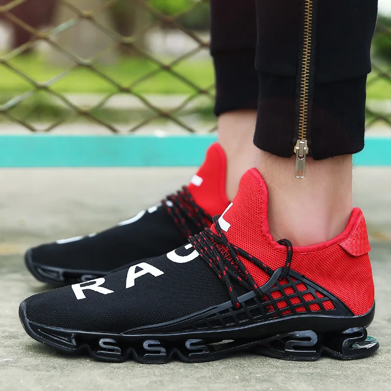 

New Black Slingshot Running Shoes Lovers Breathable Outdoor Sport Shoes Summer Cushioning Male Shockproof Sole Sneakers