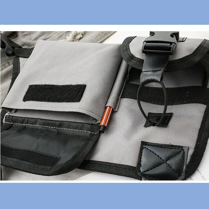 Fashion Chest Pack Two Colors Multi-pocket Tactical Vest Unisex Cool Functional Shoulder Anti Theft Waist Backpack | Спорт и