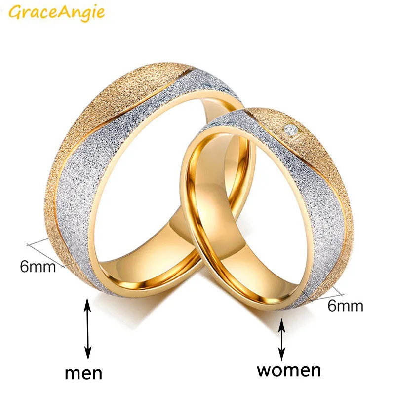 Кольца GraceAngie из титановой стали 1 шт. модные стильные кольца для любителей