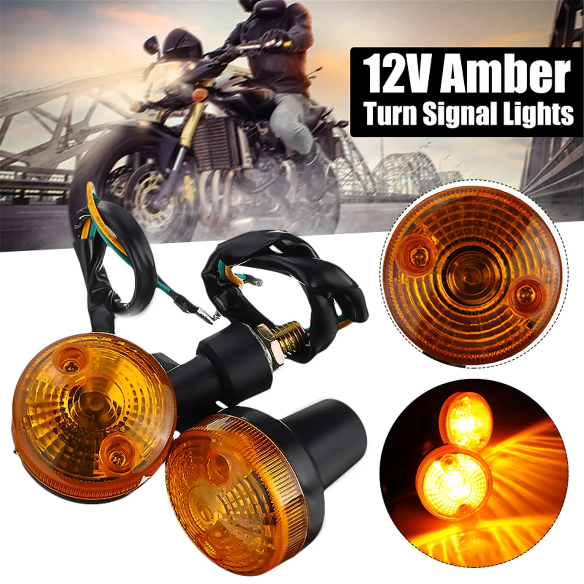 Новинка 2 шт. 12V Авто Мото указатель поворота светильник направление индикаторная