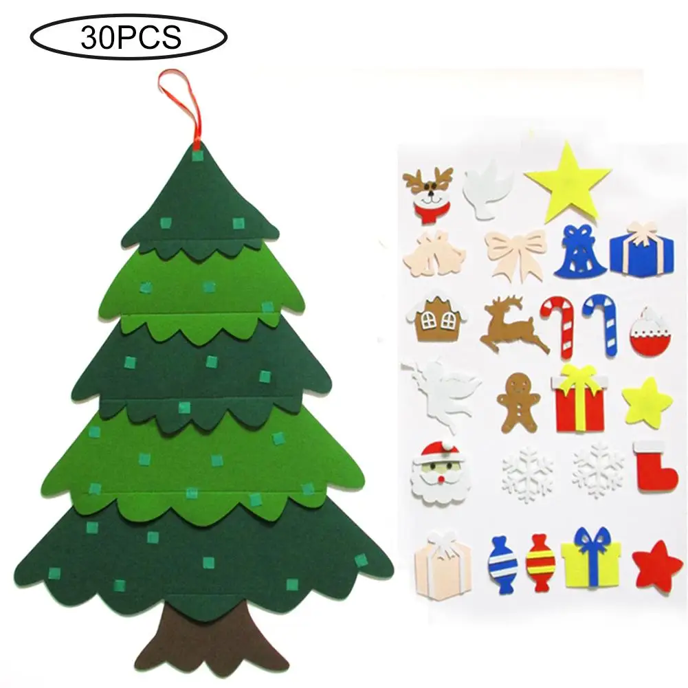 Войлочная Рождественская елка сделай сам рождественские украшения для дома