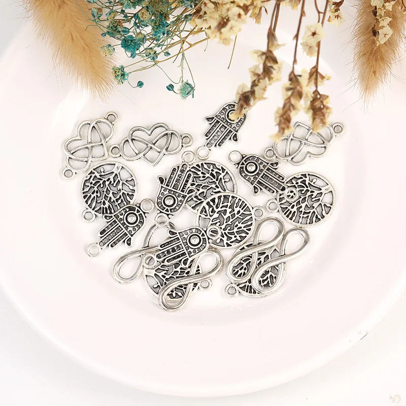 10 шт./лот оптовая продажа подвески из сплава в Форме Знака бесконечности форме