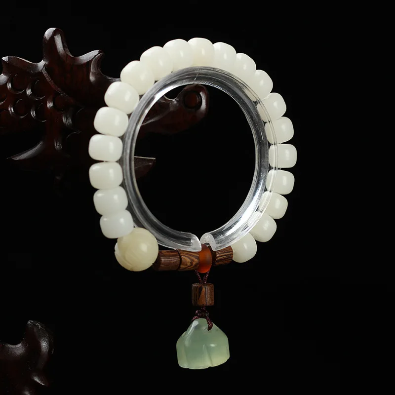 Тибетский буддизм Аутентичные семена Бодхи бусы браслет женский Лотос резьба