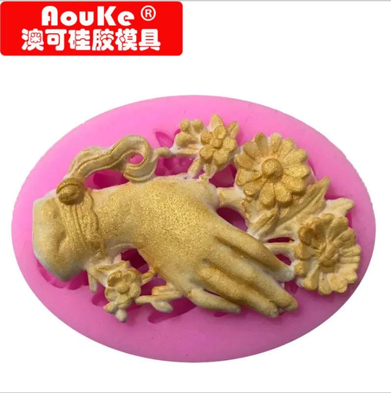 

Жидкая силиконовая форма «рука дружбы», глина для мастики «сделай сам», мягкая керамика X124