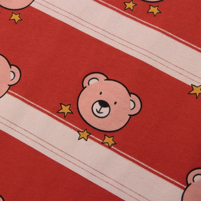 

Harajuku Cute Bear Full Printed Half Sleeved T-shirts Men Women Fashion Couple Tops Summer Casual Loose Short Sleeve Cotton Tees