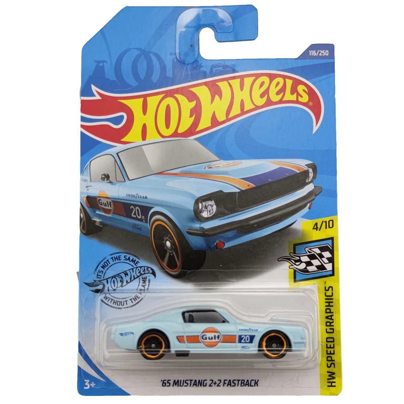 2020 116 Hot Wheels 1:64 Car 65 MUSTANG 2 FASTBACK металлическая литая модель автомобиля детские