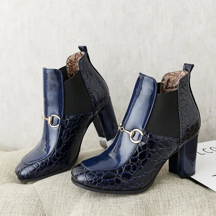 Oversized 12 boots women shoes ankle for ladies woman winter Metal chain elastic joint sleeve | Обувь