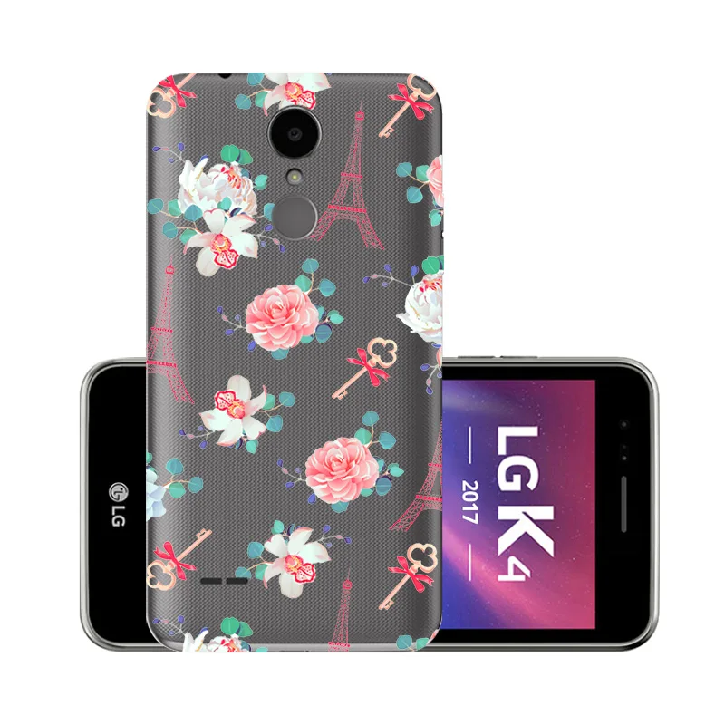 Для LG K4 2017 M160 чехол Чехол прозрачный мягкий ТПУ для телефона Феникс 3 силиконовый