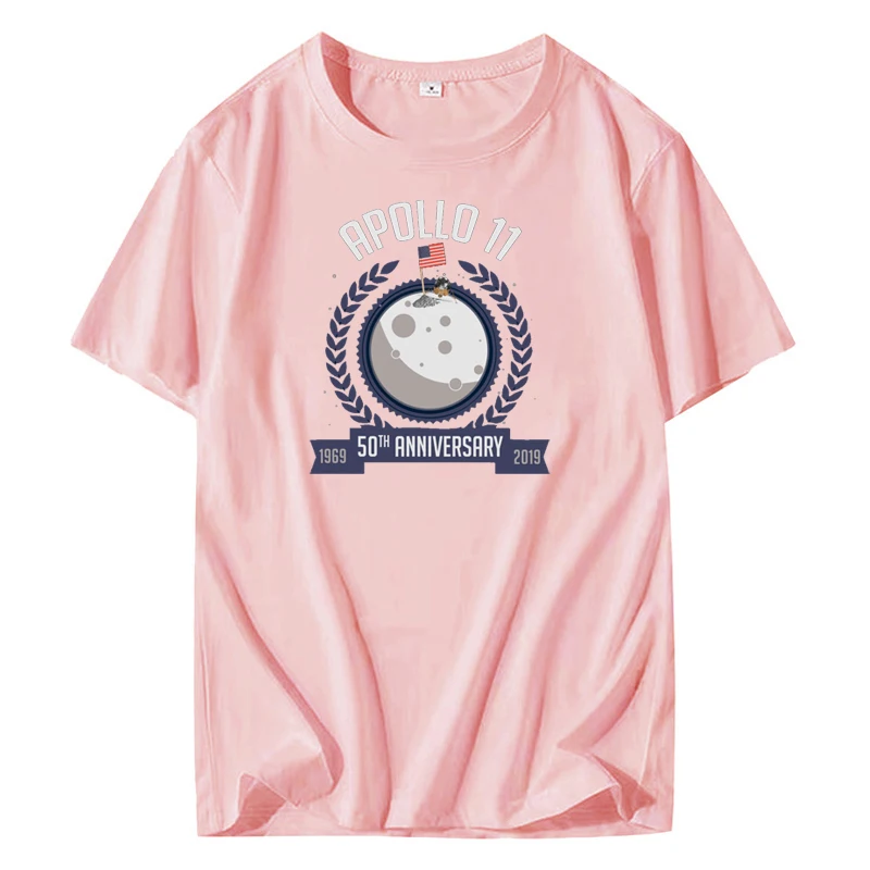 Лидер продаж хлопковая Футболка Apollo 11 50th anniversary moon landing July 20 1969 летняя футболка для