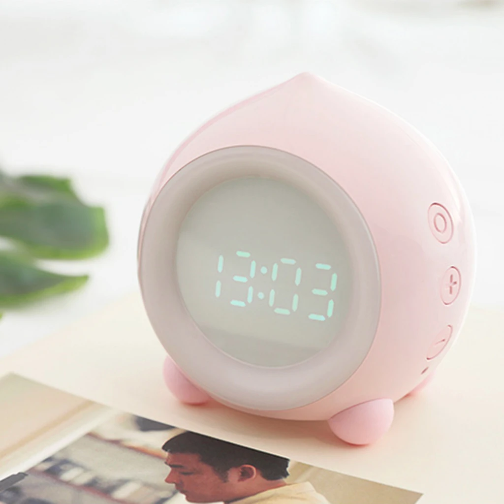 

Alarm Clock LED Display Digital Alarm Clock Snooze Night Light Clock with Date Temperature for Bedroom Home Office Travel