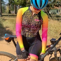 women xama pro cycling jumpsuit long sleeve bike skinsuit bodysuit mtb cycling clothing jumper undefined