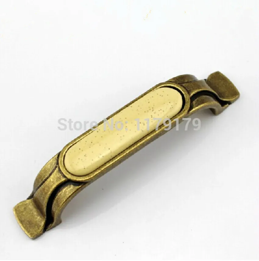 Кремовая керамическая ручка для кухонного шкафа 96 мм | Обустройство дома