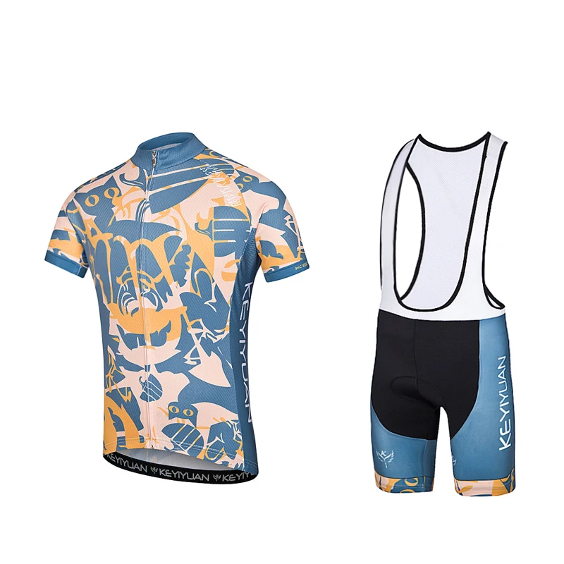 KEYIYUAN-Conjunto De ropa De Ciclismo para Hombre, Maillot De verano para bicicleta De montaña y carretera, Wielerkleding