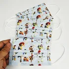 Одноразовая маска для рота для взрослых Disney, милая мультяшная маска с рисунком историй игрушек, 3-слойная Нетканая маска с фильтром