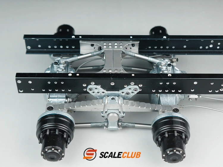 Scaleclub Tamiya 1/14 трактор грязевая головка имитация металла Двухосная задняя подвеска