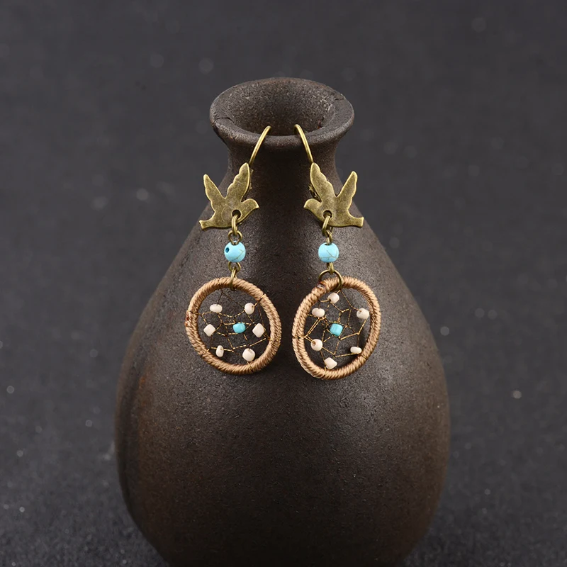 Женские винтажные серьги CARTER LISA классические богемные висячие в стиле бохо