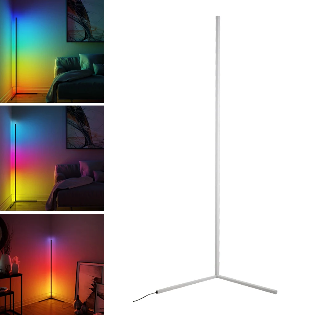 

Minimalist Floor Lamp Remote RGB LED Floor Lamp Corner Standing Lamp Bedroom UK