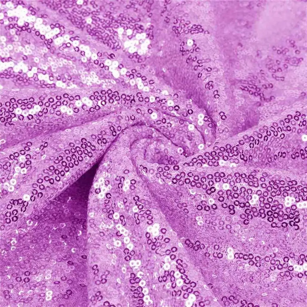 Lavender Розовое золото/темно-синий/красный/розовый/черный 4 фута(125 см) Ширина блесток ткань материал на 5 ярдов для платья/обуви/свадьбы/party-C0813 - Цвет: Lavender