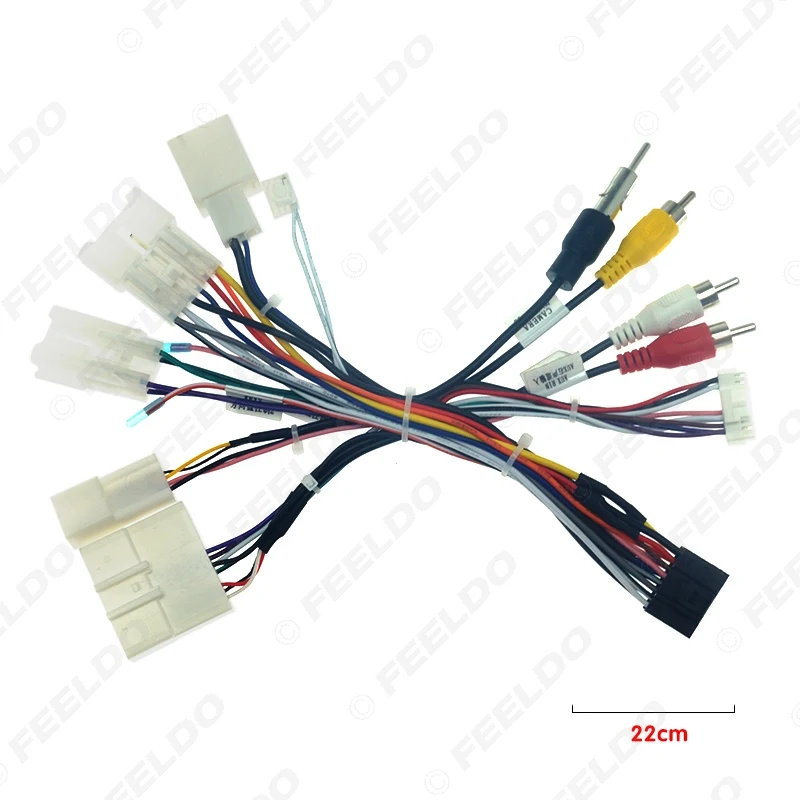 Автомобильный аудиоадаптер FEELDO 16PIN Android жгут проводов с can шиной для Subaru XV/Crosstrek(2017