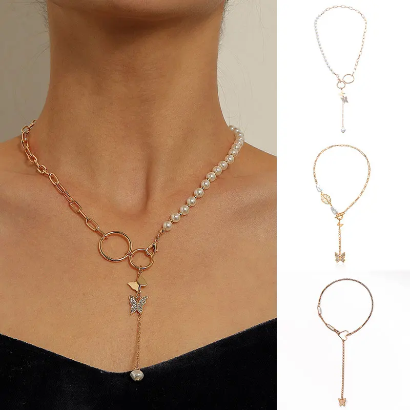

All-matched Geometric Necklace Fashion Clavicle Chain Tassel Necklace Jewelry Western Style Temperament Butterfly Pendant