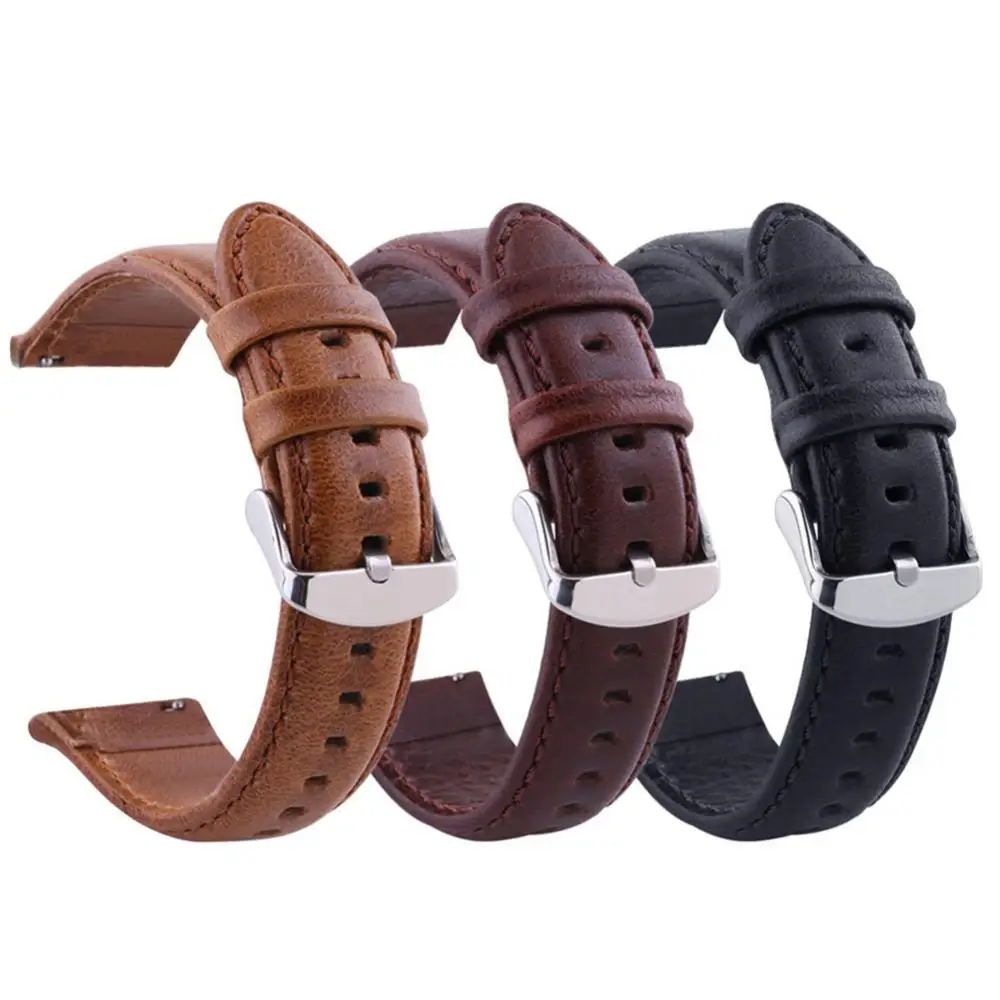 

18/20/22/24mm Replacement Universal Faux Leather Watch Band Strap with Lug Pin ремешок для часов