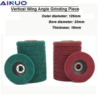 125mm 5 nylon fiber flap polishing wheel grinding disc angle grinder metal wood buffing 35101520pcs