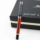Ручка-роллер Jinhao Rosewood с чернилами, деревянная баррель, винтажная ручка для письма, школьные принадлежности для бизнеса и офиса