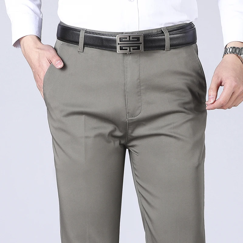 Брюки мужские классические хлопок эластичная ткань модал повседневные