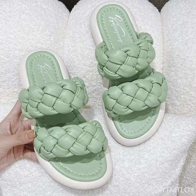 Женские летние шлепанцы на платформе фиолетовые с открытым носком 2021|Тапочки| |