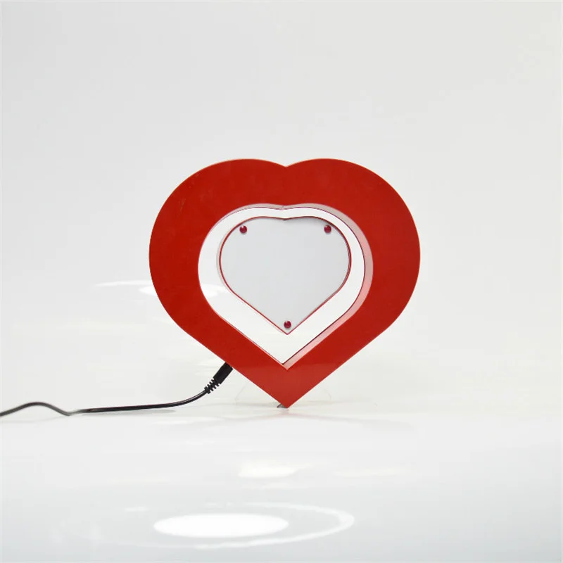

Romantic LED Night Light Magnetic Levitation Heart-shaped Photo Frame Wedding Birthday Gifts Home Decoration Ornaments