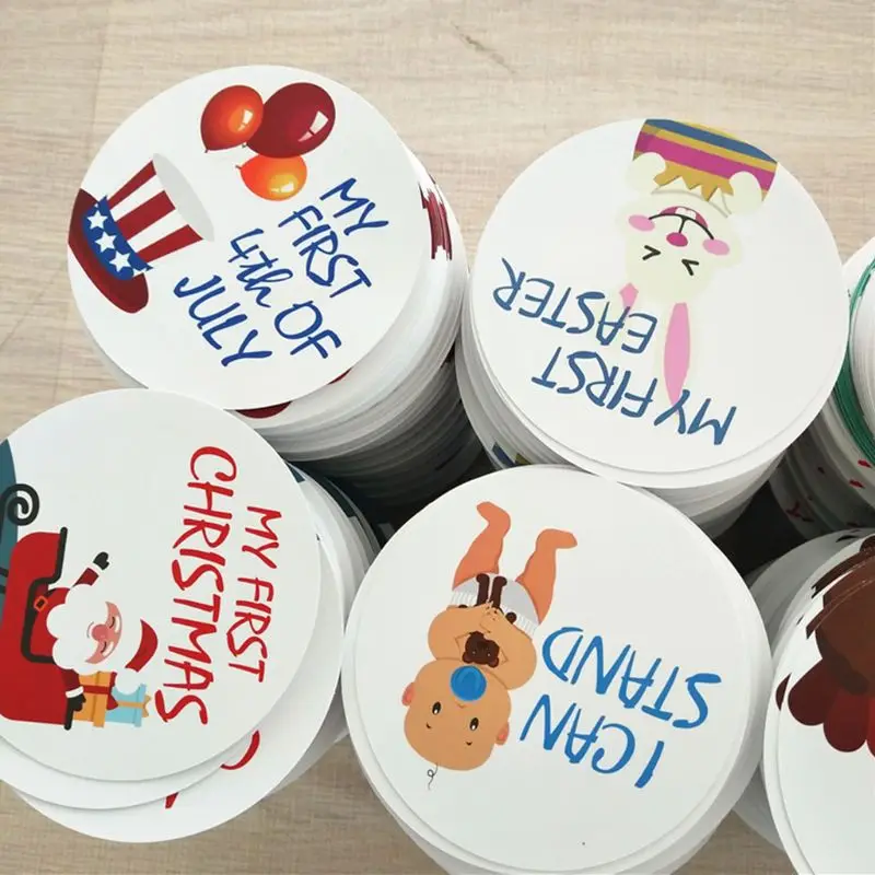 

32PCS Baby Pregnant Women Monthly Photograph Sticker Cute Cartoon Photo Prop NEW