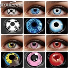 Цветные контактные линзы EYESHARE для косплея для глаз, 2 шт., синие аниме-линзы для Хэллоуина, цветные контактные линзы ed, цветные контакты зеленого цвета на год