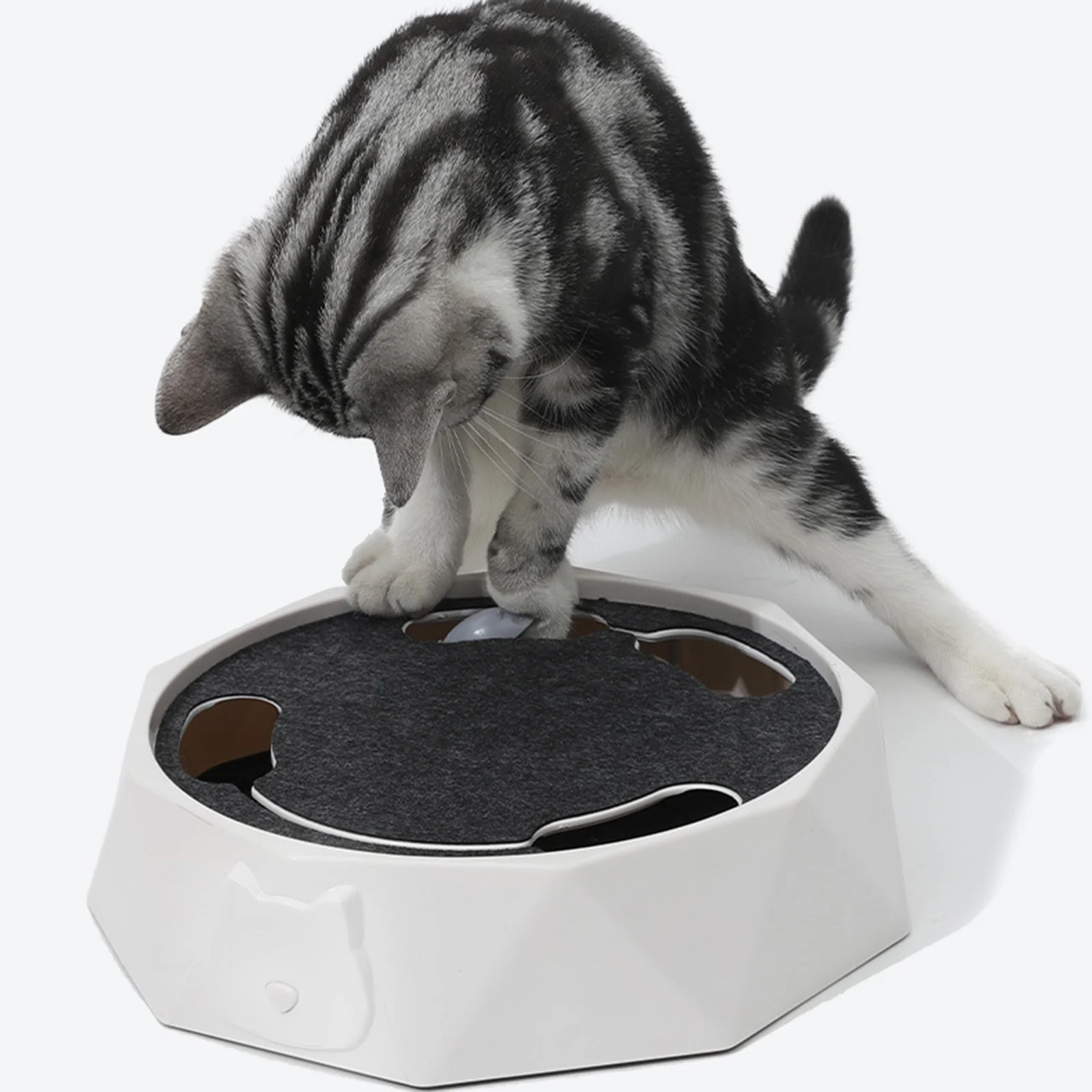 

Interactive Cat Toy Automatic Rotating Teaser Interactive Kitten Fun Physical Exercise Toys Keep Cats Active Do More Exercise