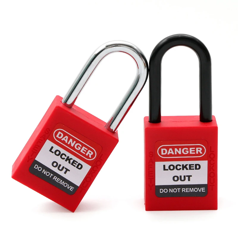 

Padlock Profile Chart Shackle Key Removable Protect Industrial Safe Tool Plasticty Safety Lock Handle Steel Nylon High Quality