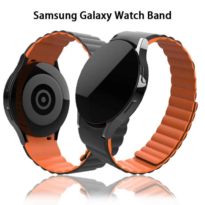 

Silicone Magnetic Bracelet Band For Samsung Galaxy Watch 4 40mm 44mm Strap Soft Wristbands Watch 4 Classic 42mm 46mm Watch Strap