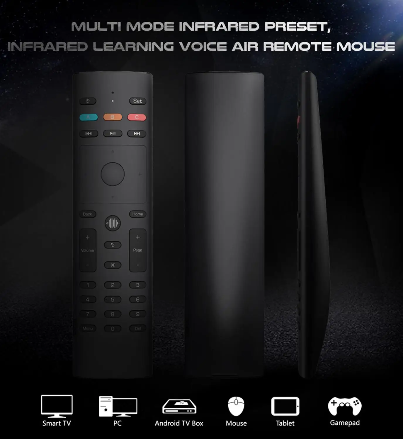 Newest G40S Air Mouse Google Voice Microphone Gyroscope 2.4G Wireless 33 Keys IR Learning G40 Remote Control for Android TV Box |