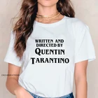 Футболка с рисунком Квентина Тарантино, стильная модная футболка с графическим принтом, наряды со слоганом из мягкой ткани