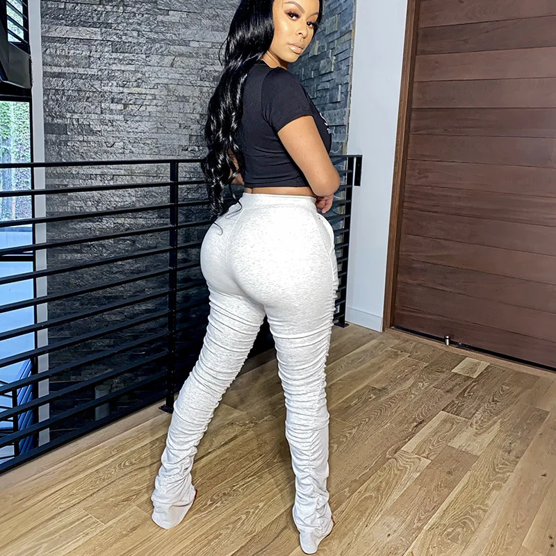 Спортивные брюки ATHVOTAR женские с высокой талией плиссированные облегающие