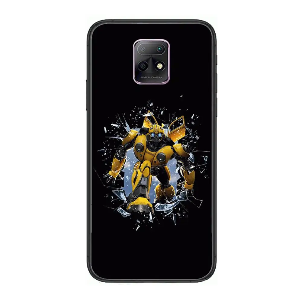 

Transformers bumblebee Phone Case For XiaoMi Redmi 10X 9 8 7 6 5 A Pro S2 K20 T 5G Y1 Anime Black Cover Silicone Back Pretty